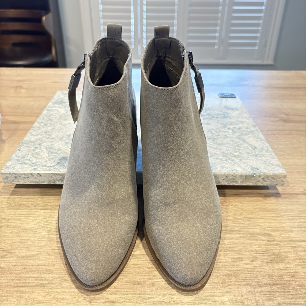 circus by sam edelman womens taupe zipper boots cowgirl size 7.5 New
